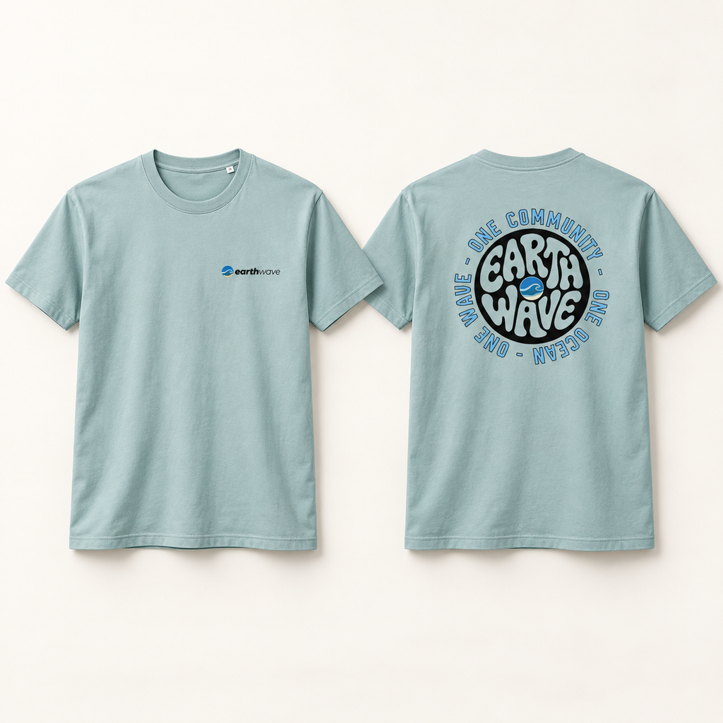 Kids Official Earthwave T-Shirt - Raw, Pink & Green